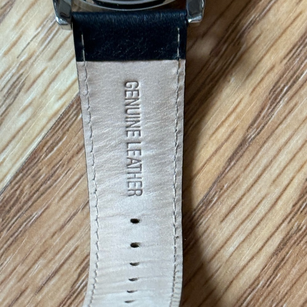 Silpada Chronograph Watch w/ Black Leather - Picture 5 of 7